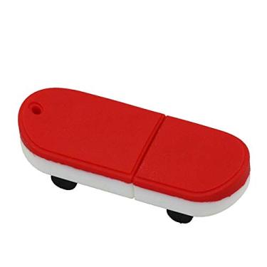 Imagem de 32 GB Modelo de skate USB 3.0 Flash Drive Flash Drive 3.0 Pen Drive USB Jump Drive Memory Stick Zip Drive USB U Disk USB 3.0 Stick USB Disk USB Flash Memory - Vermelho