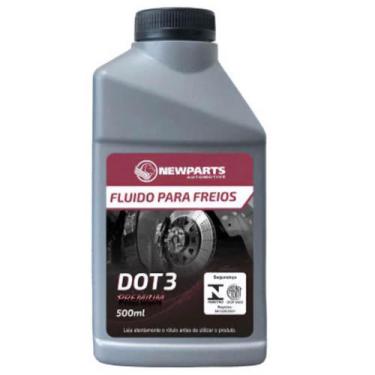 Imagem de Fluído Óleo Freio New Parts DOT 3 500ml Original 1 Unidade - Newparts