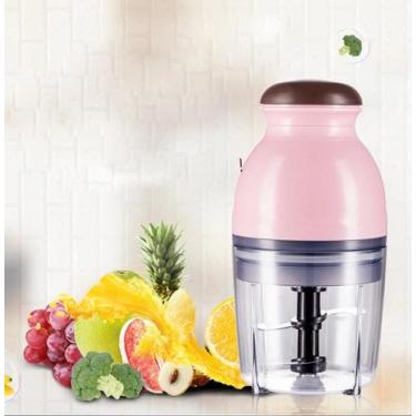 Imagem de 600ml mini moedor de carne elétrico processador alimentos vegetais fru