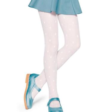 Imagem de Meia Calça Lobinha Estrelinhas Infantil 2515-003, Branco antartida, P