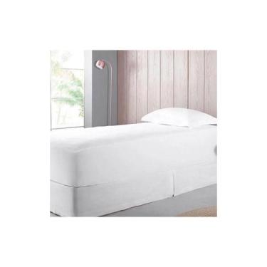 Imagem de Capa Para Colchão Casal Buddemeyer Maison II Malha Impermeável Branco 
