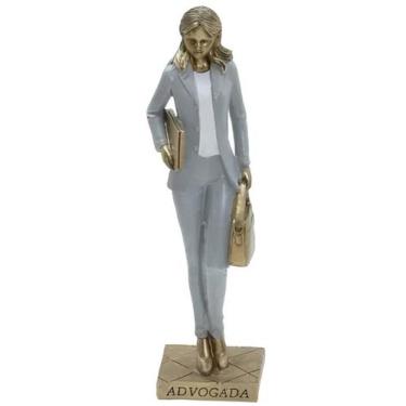 Imagem de Estatueta Profissão Advogada Escultura Enfeite Resina 23cm - Genérico