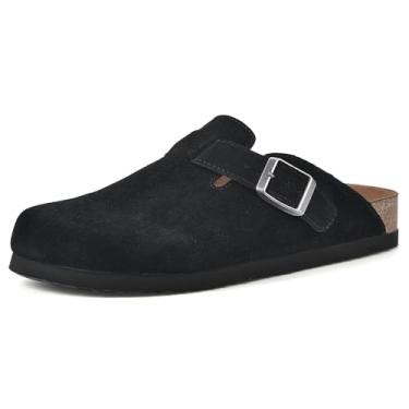 Imagem de WHITE MOUNTAIN Tamanco feminino Bari, Preto/Camurça, 40