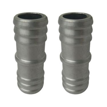 Imagem de Kit 2 Uniões Emenda Reta Alumínio Para Mangueira 1 Polegada Londribor