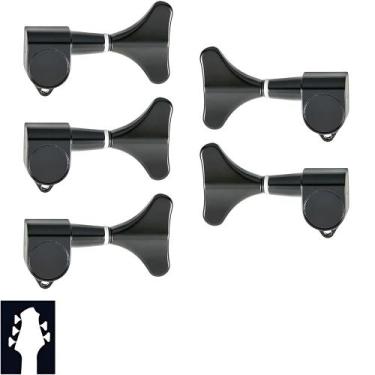 Imagem de Tarraxas Blindadas Para Baixo 5 Cordas Strinberg Pretas 3x2