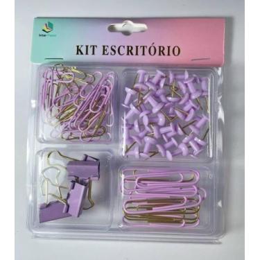 Imagem de Kit Completo para Escritório: Prendedores, Tachinhas e Clipes - Fada D