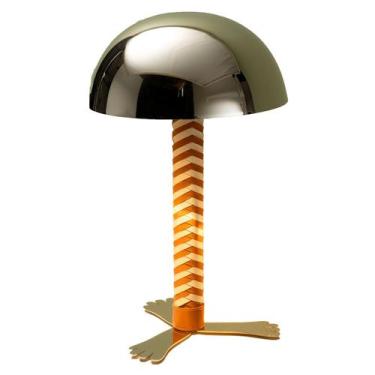 Imagem de Luminária Minpin Grafite com pés Gold24K - St James