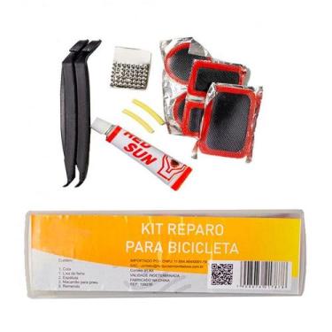 Imagem de Kit De Reparos Para Câmara De Bicicleta 11 Itens - RT