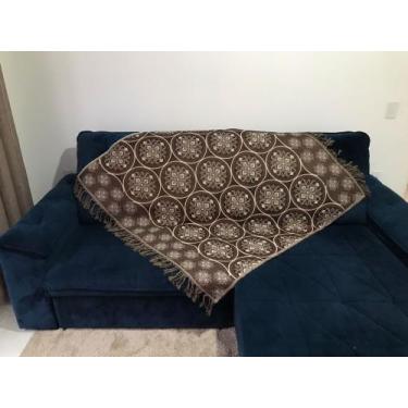 Imagem de Manta xale para Sofa Dupla Face Envio Rapido - Center, Marrom