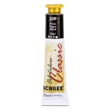 Imagem de Tinta Óleo Clássic 20ml 320 Preto Acrilex
