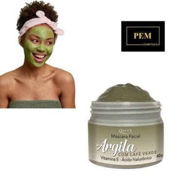 Imagem de Máscara Facial Argila Verde Com Vita E Ac Hialurônico Lucy's - lucys