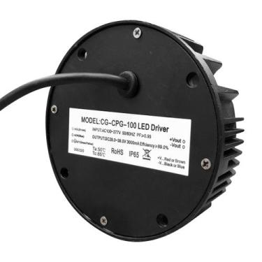 Imagem de Driver Luminária Industrial Led Ufo Evo 100w Até 38V 3A IP65 - H2XTECH