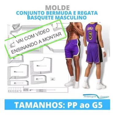 Imagem de Molde conjunto basquete masc, modelagem&diversos, correios