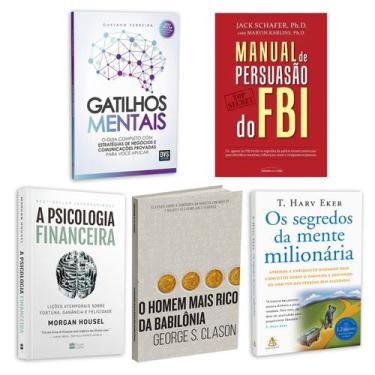 Imagem de Kit 5livros, Gatilhos Mentais, Psicologia Financeira, Homem Mais Rico 