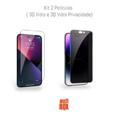 Imagem de Kit Proteção Da Tela E Anti-Espião: 1UN Películas 3D De Vidro + 1UN Pe