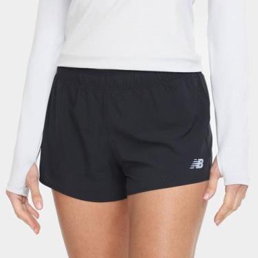 Imagem de Short New Balance Run Club 3 Feminino, Preto, GG