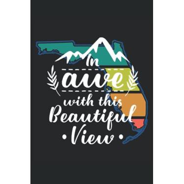 Imagem de In Awe With This View Notebook: Lined Journal, 120 Pages, 6 x 9, Gift For Outdoor Adventure Lovers, Florida Retro Sunset Matte Finish (In Awe With This View Journal)