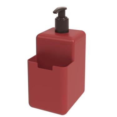 Imagem de Dispenser Single, 500ml, 8 x 10,5 x 18,2 cm, Vermelho Bold, Coza