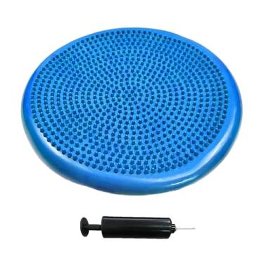 Imagem de YOOBABOO Disco de Equilíbrio, Assento Oscilante, Estabilidade Central, 14 Pés de Diâmetro, com Bomba, Adequado para Melhorar A Postura E Estabilizar O Núcleo, Fitness (Azul)