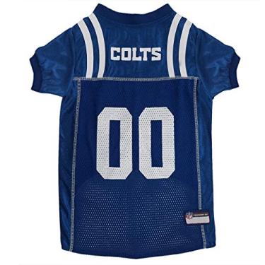 Imagem de Pets First NFL Indianapolis Colts Dog Jersey, tamanho XX-Grande - Melhor fantasia de futebol para cães e gatos - Camisa licenciada