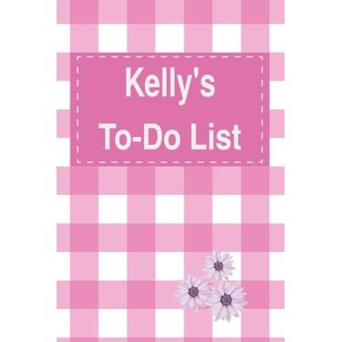Imagem de Kelly's To Do List Notebook: Blank Daily Checklist Planner for Women with 5 Top Priorities | Pink Feminine Style Pattern with Flowers
