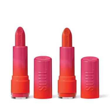 Imagem de Combo Eudora SOUL Kiss Me Color Blocking: Batom Rosa Trendy Matte 3,7g + Batom Laranja Trendy Matte 3,7g