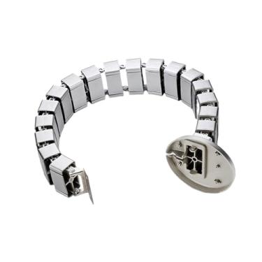 Imagem de JicSuXi Canal de Cabos para Mesa, Gerenciamento de Cabos, Armazenamento de Fios, Canaleta para Cabos, Gerenciador de Cabos, Ocultador de Cabos, Prata