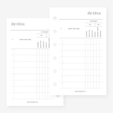 Imagem de May Paper Co. Refil de agenda de bolso para agenda de bolso tamanho 6 fichário 8 x 12 cm, branco