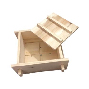 Imagem de Prensa de tofu para fazer coalhada de feijão, ferramenta para fazer queijo doméstico para casa, sala de estar, de queijo, 15cmx15cmx8.8cm