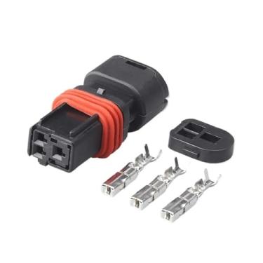 Imagem de 1 Conjunto De 3 Pinos Automotivo À Prova De Água Sen */sor Conector Fêmea Fiação Tomada Elétrica Carro Habitação Plug DJ7037B-1.5-21(5 sets)