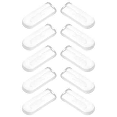 Imagem de The Lord of the Tools 5 pares de almofadas de nariz de substituição de óculos de silicone macio compatíveis com óculos de sol TAG HEUER ?Plug-in (12 x 5 mm)