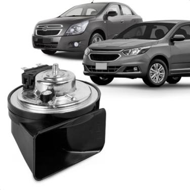 Imagem de Buzina Automotiva Fiamm Cobalt 2012 A 2020 Am80Sx H Conector Uscar Agudo 12V Caracol 2 Terminais
