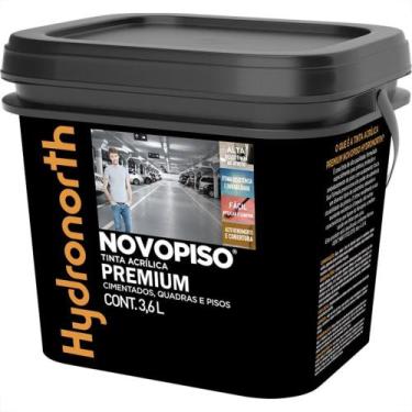 Imagem de Tinta Hydronorth Novopiso Premium Piso 3,6L Fosco Amarela Demarcacao G