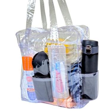 Imagem de Sacola Transparente Bolsa  PVC Jumbo Pequena Presidio Praia - WAVE