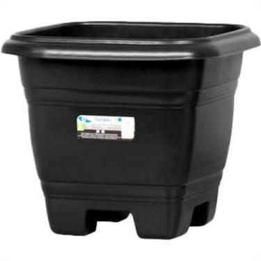 Imagem de Vaso Pl.Quadrado N.28 Preto-9250 - PLASTICOS RISCHIOTO