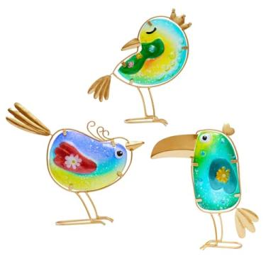 Imagem de ＡＷＨＡＯ 3 peças de decorações de jardim para enfeites de gramado externo, estátuas ao ar livre para sala de jantar