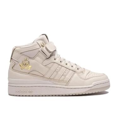 Imagem de adidas Originals Tênis masculino Forum Mid, Dourado, marrom, 5