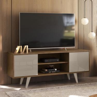 Imagem de Rack Bancada 2 Portas Lisboa Fendi Naturale