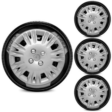 Imagem de Jogo Calota Aro 15 4x100 Design New Fiesta Compatível Ford