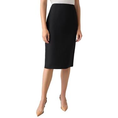 Imagem de Kasper Saia Skimmer Feminina, Preto, 36