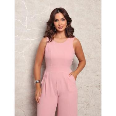 Imagem de Macacão Longo Social Elegante Feminino Confortavel - CATARINENSE BELLA