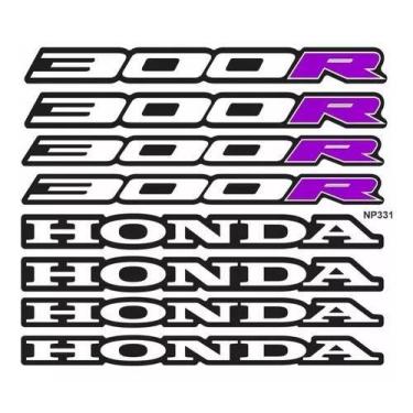 Imagem de Adesivos Kit Ploter De Roda Moto Honda Cb300r Roxo - Resitank