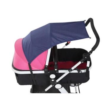 Imagem de Carrinho de Bebê Universal com Proteção UV e Dossel - Capa para Assent