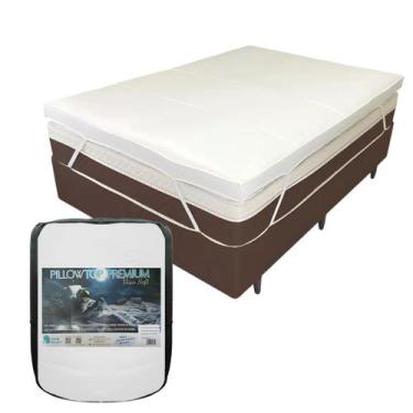 Imagem de Pillow Top Visco Nasa Espuma Soft Com Zíper Casal 138x188x5cm - CLICK 