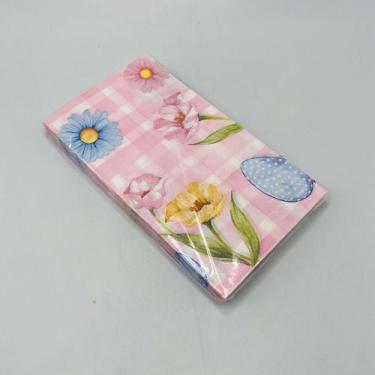 Imagem de Kit com 20 guardanapos de papel folha dupla Páscoa Picnic colorido 33x