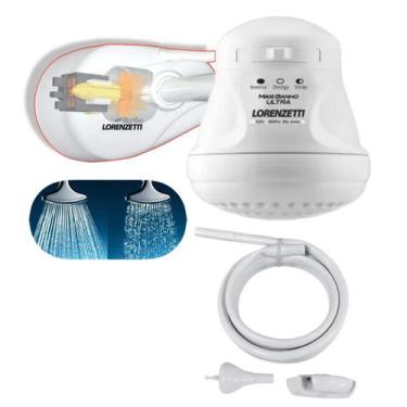 Imagem de Kit Chuveiro Maxi Banho 3T 5500w + Pressurizador Maxi Turbo Lorenzetti