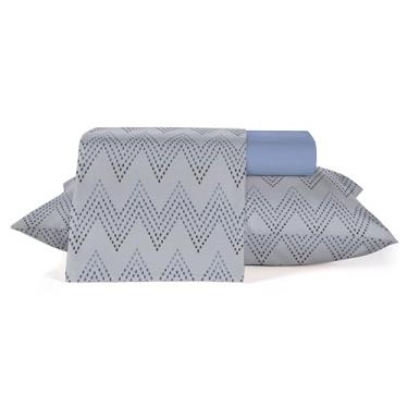 Imagem de Jogo Roupa de Cama Queen 150 fios 50% algodão, 50% Poliéster Teka Ternura Plus