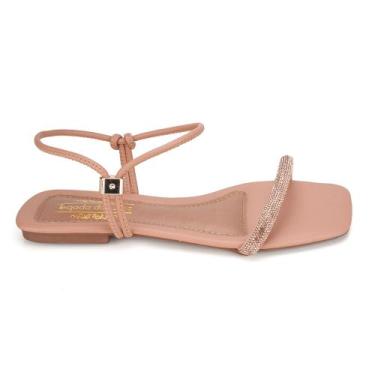 Imagem de Sandália Rasteirinha Feminina Regulagem Ajustável Com Brilho-3490 - el