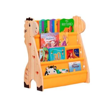 Imagem de Rack Porta Livros Infantil, Standbook Montessoriano Safari - Curumim K