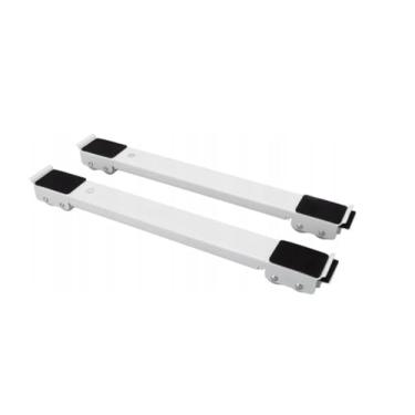 Imagem de Pés Suporte Com Rodinhas Para Maquina Lavar Geladeira, Frigobar, Fogão e Móveis(Cinza)